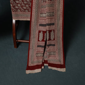 Bagh Hand Block Print Cotton 3pc Unstitched Dress Material Suit Set 16