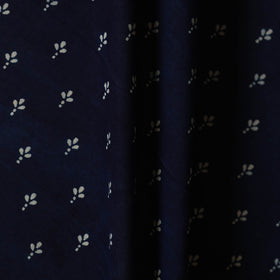 Hand Block Print Cotton Indigo Bagru Fabric 09