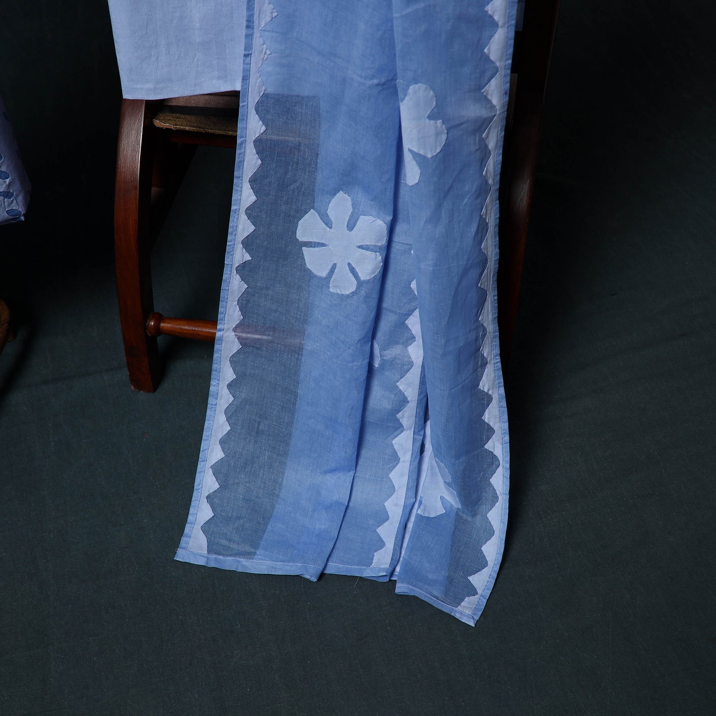 Barmer Applique Cutwork Cotton 3pc Unstitched Dress Material Suit Set 10