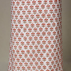 White - 2pc unstitched sanganeri dress material