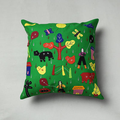 Applique Work Cushion Cover