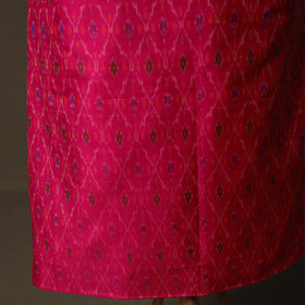 Handloom Sico Pochampally Ikat 2pc Unstitched Dress Material Kurta Set 17