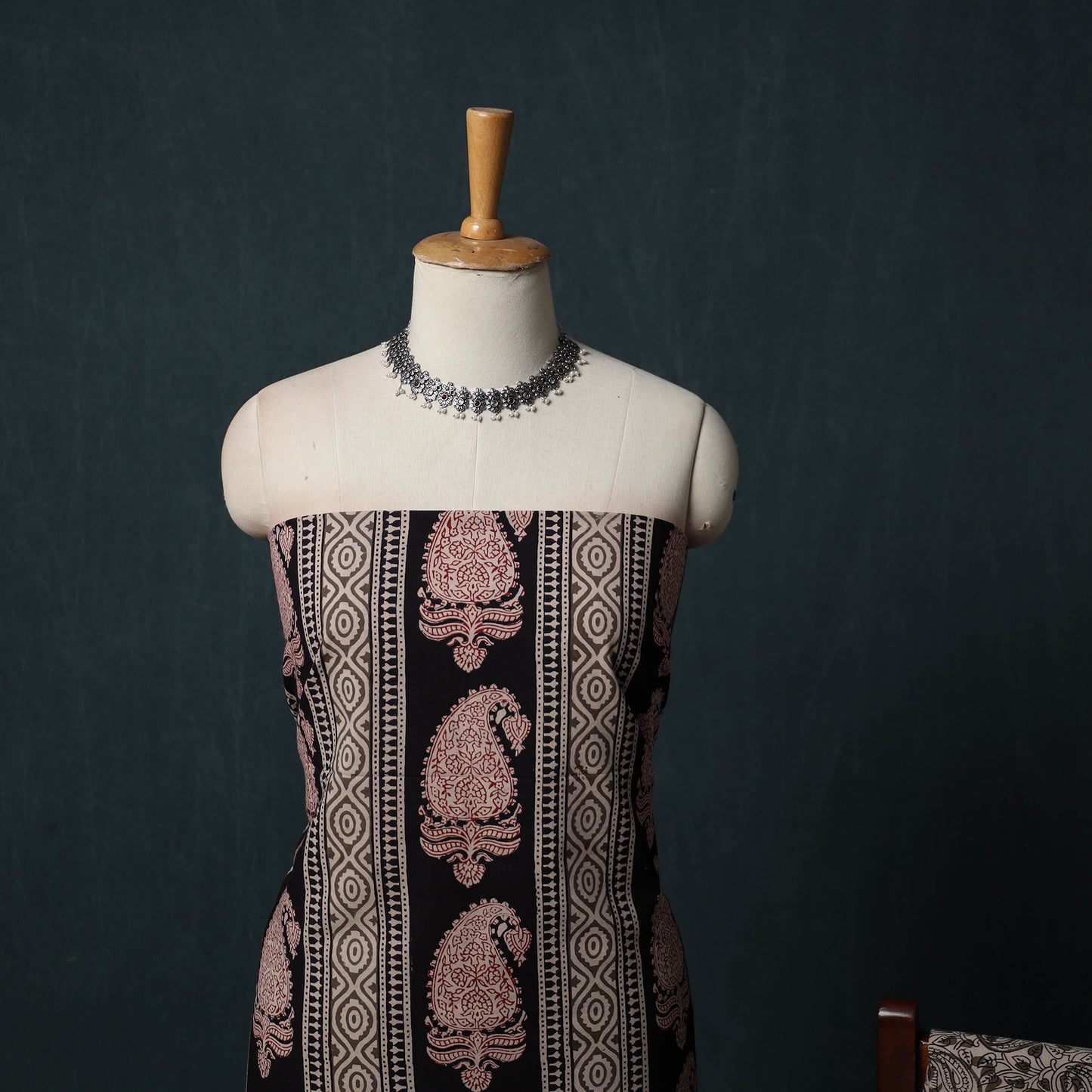 Bagh Hand Block Print Cotton 3pc Unstitched Dress Material Suit Set 18