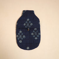 Blue - Handmade Quilted 1L Hot Water Bottle Cover 01