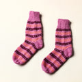  Pink Kumaun Hand Knitted Woolen Socks - Kids