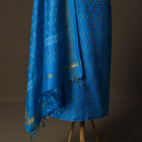 Handloom Sico Pochampally Ikat 2pc Unstitched Dress Material Kurta Set 18