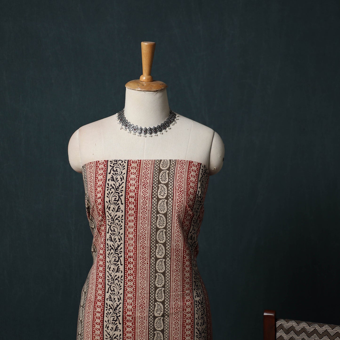 Bagh Hand Block Print Cotton 3pc Unstitched Dress Material Suit Set 19