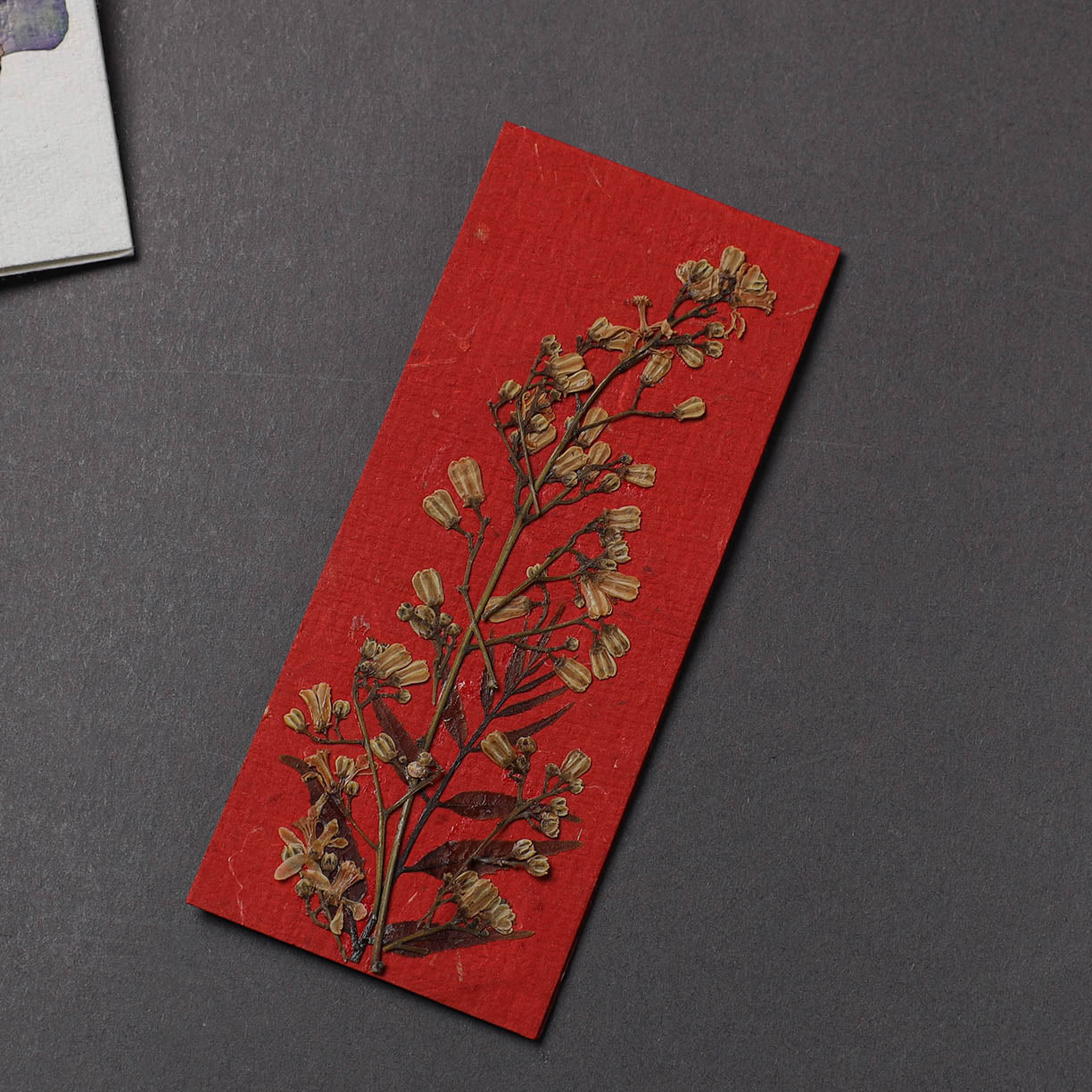 Flower Art Handmade Paper Magnetic Bookmark 04