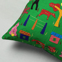 Applique Work Cushion Cover