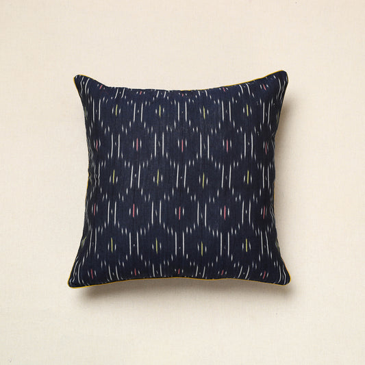 Blue - Pochampally Ikat Cotton Cushion Cover (16 x 16 in) 22