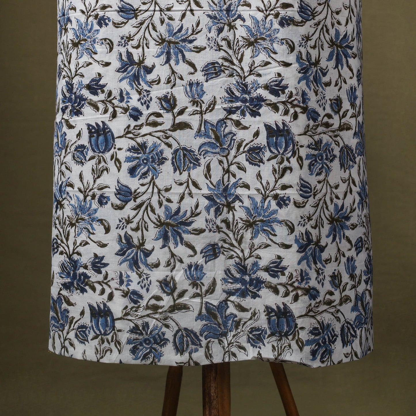 Blue - designer! Cotton unstitched dress material