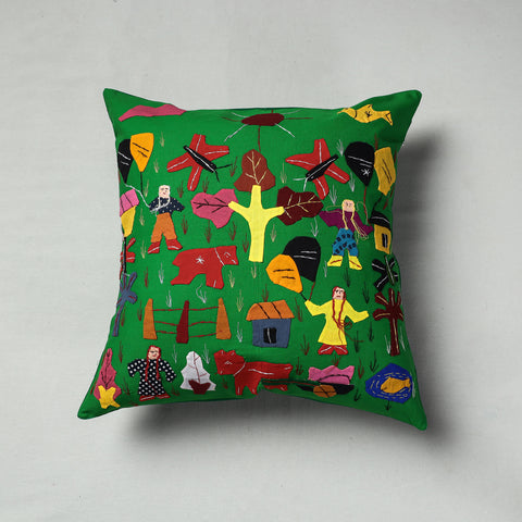 Applique Work Cushion Cover