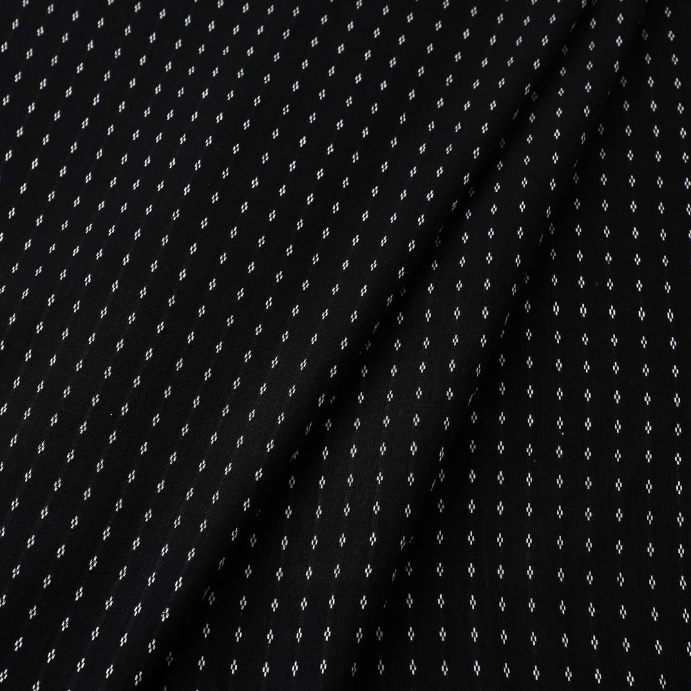 Black - Prewashed Cotton Jacquard Fabric 02