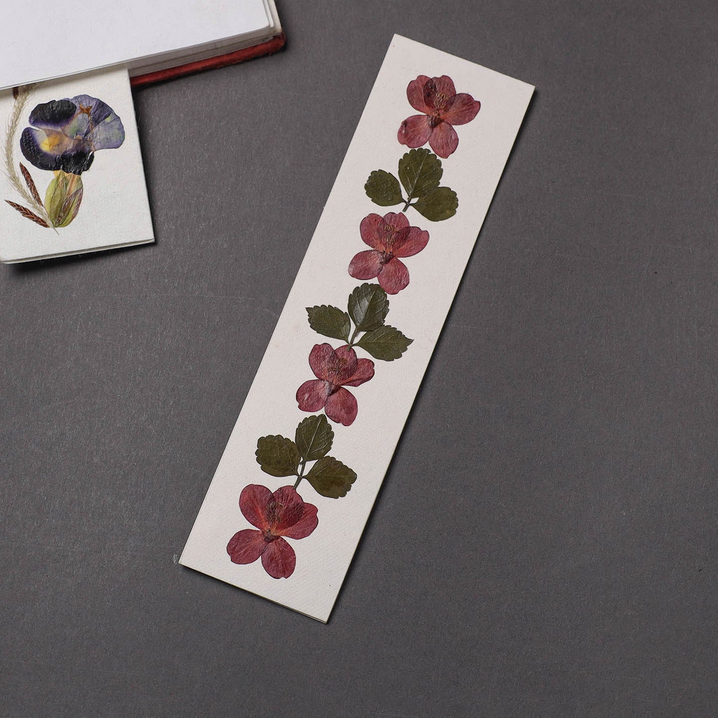 Flower Art Handmade Paper Magnetic Bookmark 12