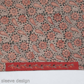 Buy Zardozi Hand Embroidered Kalamkari Cotton Blouse Piece Online at iTokri.com