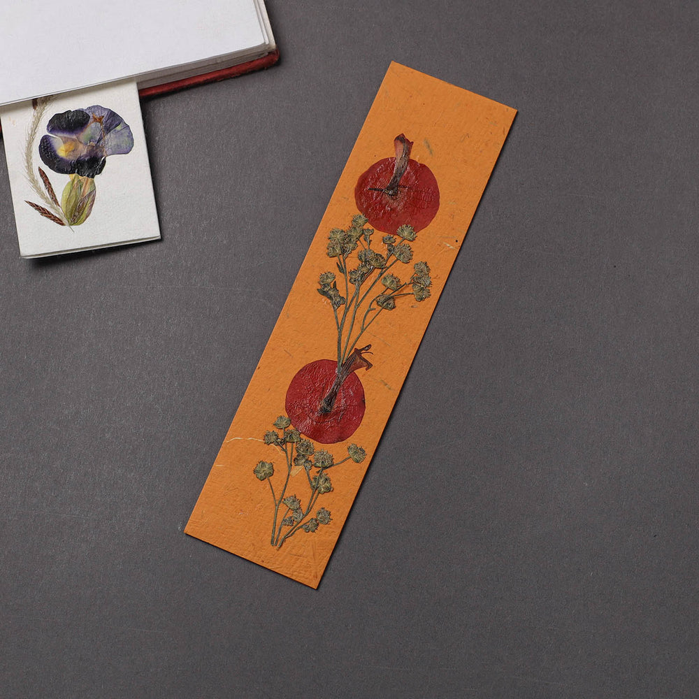 Flower Art Handmade Paper Magnetic Bookmark 14