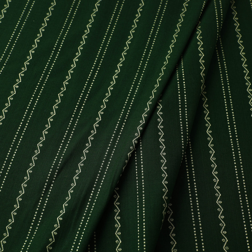 Green - Prewashed Cotton Jacquard Fabric 05