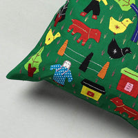 Applique Work Cushion Cover