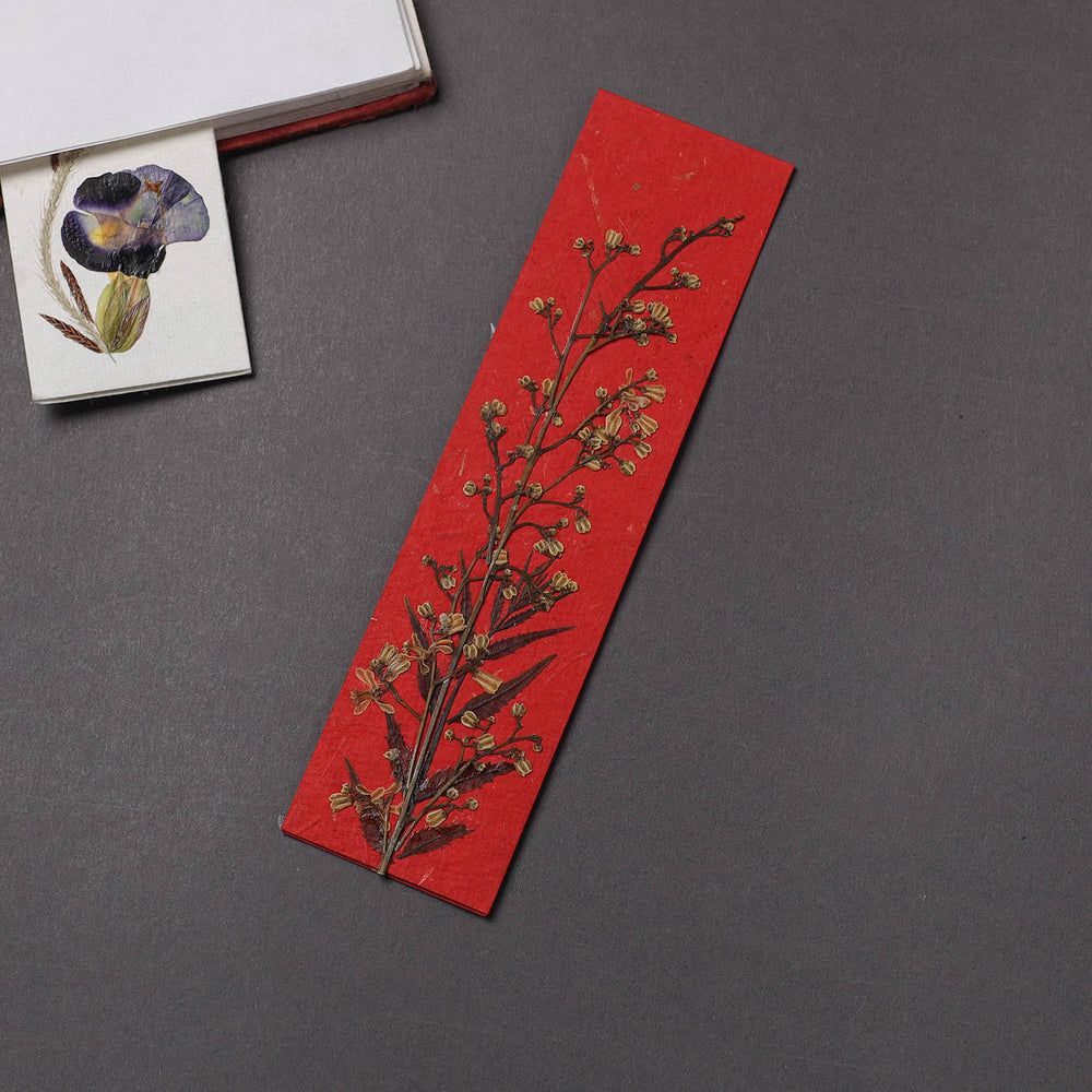 Flower Art Handmade Paper Magnetic Bookmark 16