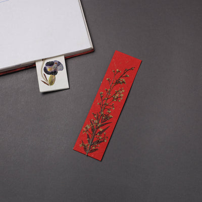 Flower Art Handmade Paper Magnetic Bookmark 16