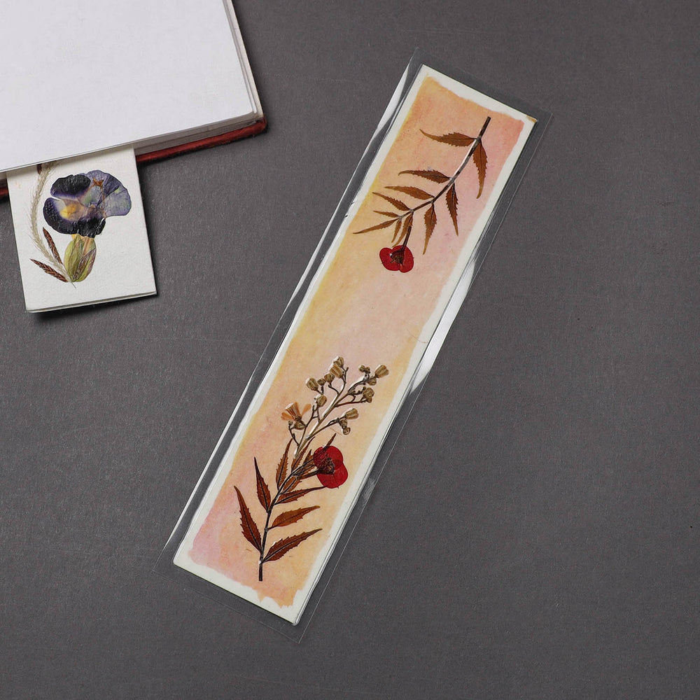 Flower Art Handmade Paper Bookmark 18