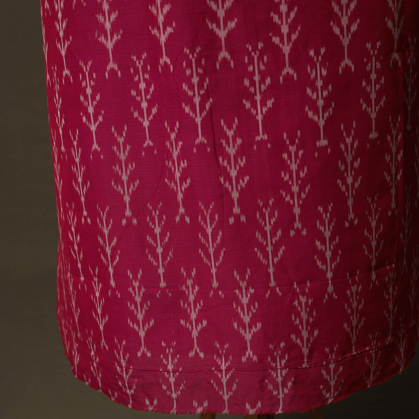 Handloom Cotton Pochampally Ikat 2pc Unstitched Dress Material Kurta Set 23