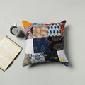 Multicolor - handcrafted patchwork cushion cover 34