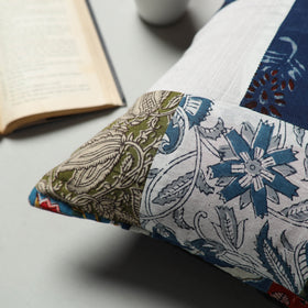 Multicolor - handcrafted patchwork cushion cover 34