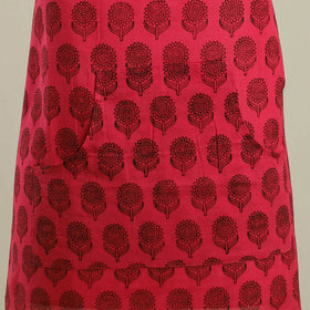 Buy Red Bagh Block Print Cotton Apron with Pocket