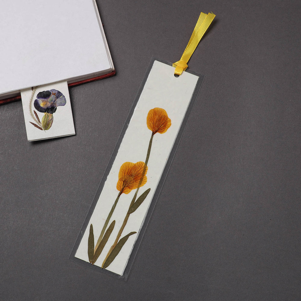 Flower Art Handmade Paper Bookmark 20