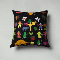 Applique Work Cushion Cover