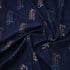 Blue Natural Dyed Block Print Cotton Nandana Fabric