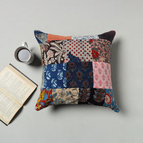 Multicolor - handcrafted patchwork cushion cover 36