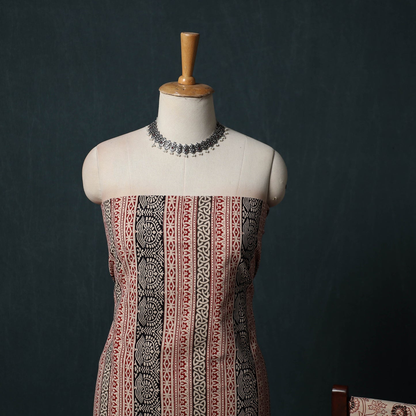 Bagh Hand Block Print Cotton 3pc Unstitched Dress Material Suit Set 24