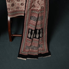 Bagh Hand Block Print Cotton 3pc Unstitched Dress Material Suit Set 24