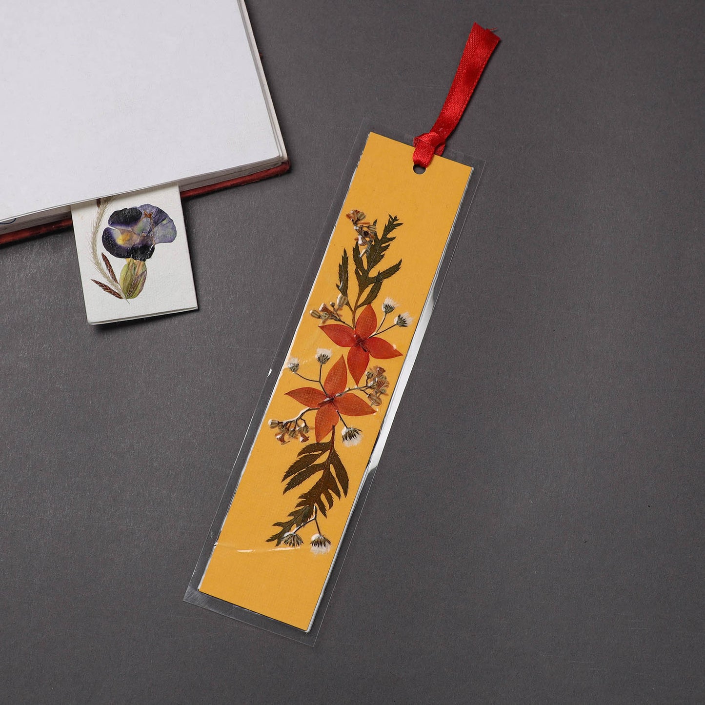 Flower Art Handmade Paper Bookmark 21