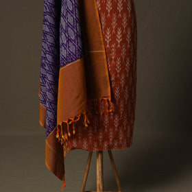 Handloom Cotton Pochampally Ikat 2pc Unstitched Dress Material Kurta Set 25