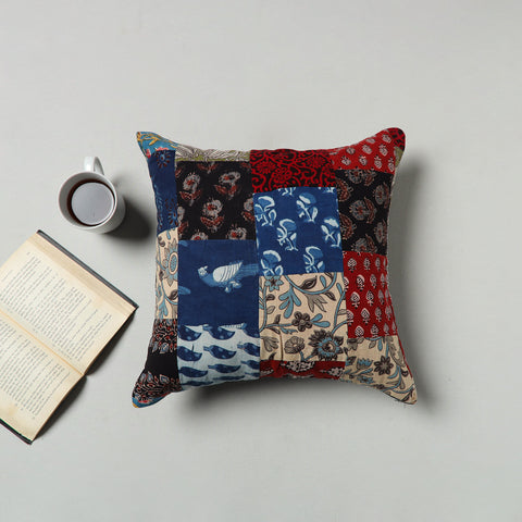 Multicolor - Handcrafted Patchwork Cushion Cover 37