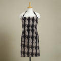 Buy Black Bagh Block Print Cotton Apron with Pocket
