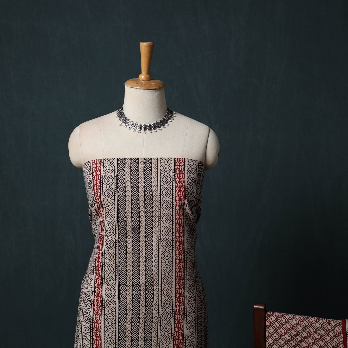 Bagh Hand Block Print Cotton 3pc Unstitched Dress Material Suit Set 25
