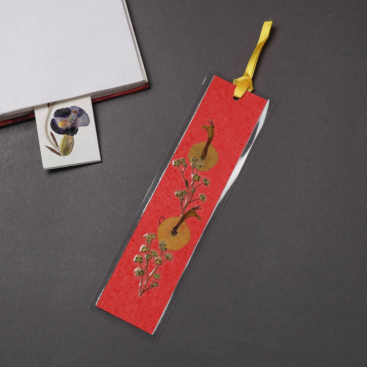 Flower Art Handmade Paper Bookmark 23