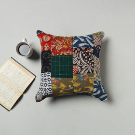 Multicolor - handcrafted patchwork cushion cover 38