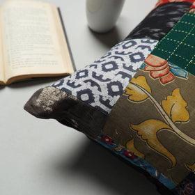 Multicolor - handcrafted patchwork cushion cover 38