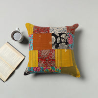 Multicolor - Handcrafted Patchwork Cushion Cover 39