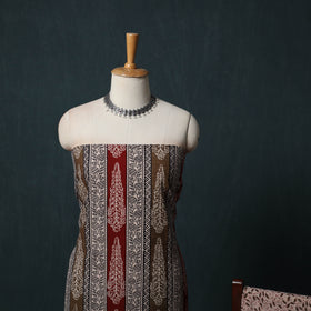 Bagh Hand Block Print Cotton 3pc Unstitched Dress Material Suit Set 26