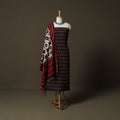 Handloom Mercerised Cotton Pochampally Ikat 2pc Unstitched Dress Material Kurta Set 28