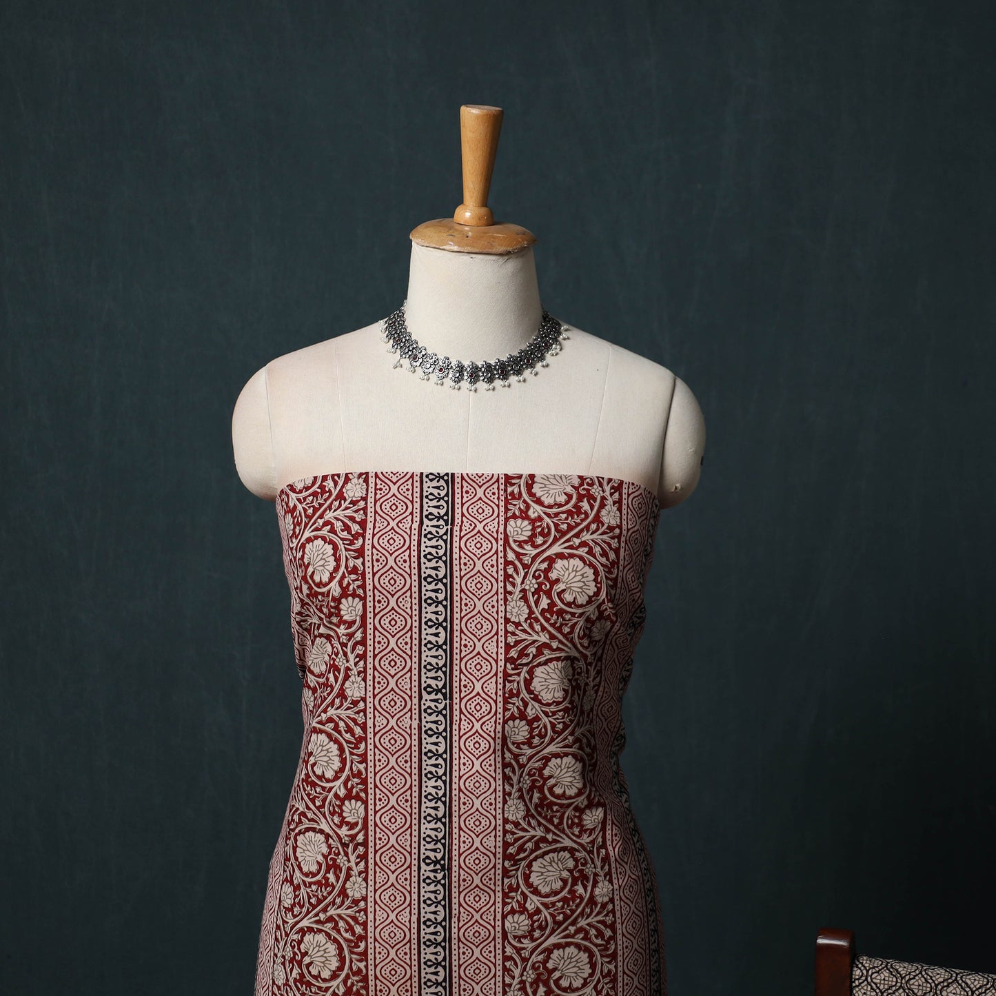 Bagh Hand Block Print Cotton 3pc Unstitched Dress Material Suit Set 27
