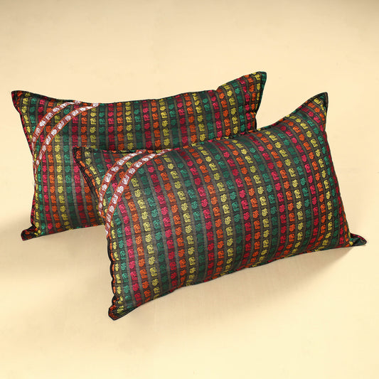 Khun Weave Cotton Pillow Covers (Set of 2)