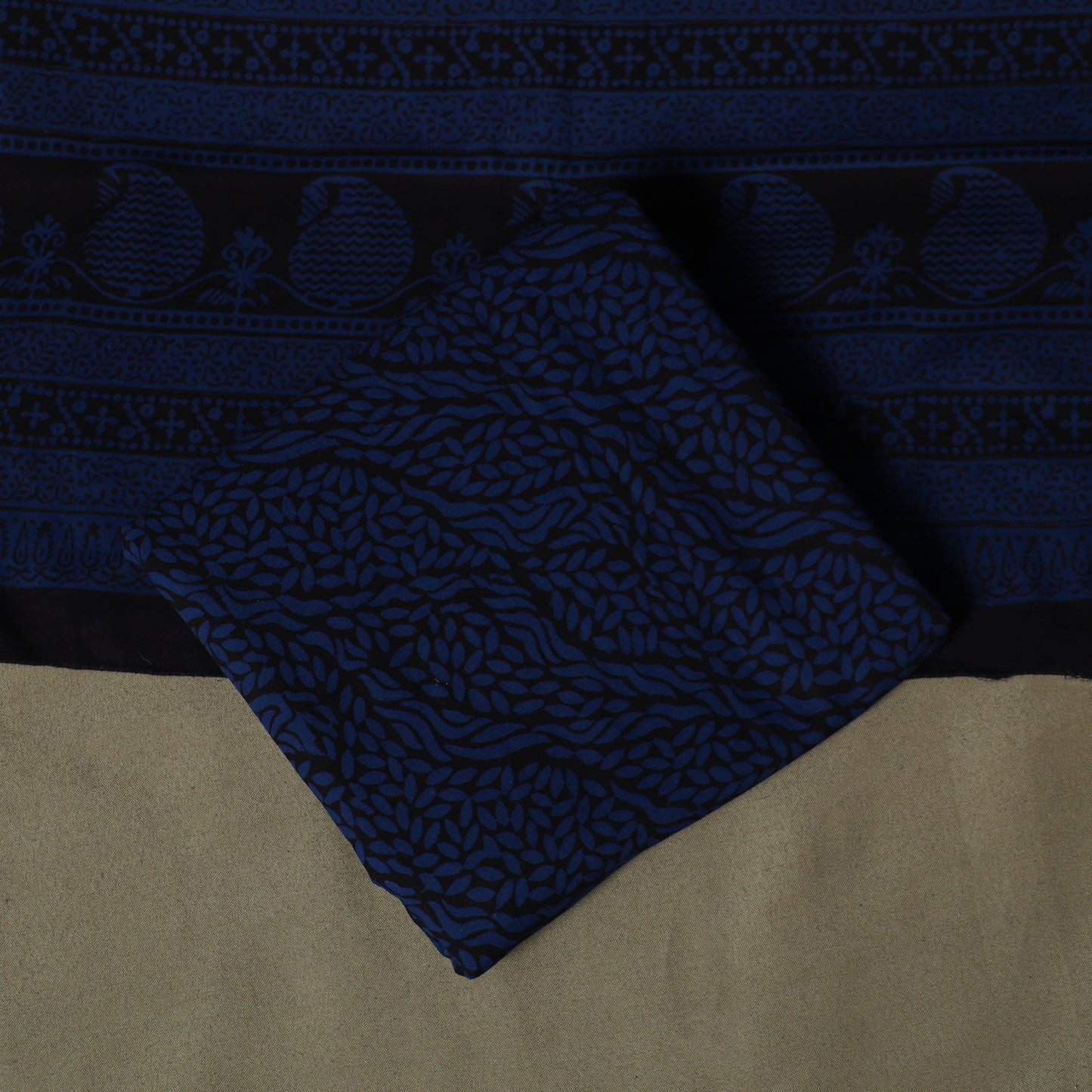 Bagh Hand Block Print Natural Dyed Cotton 3pc Unstitched Dress Material 23