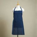 Blue Bagh Block Print Cotton Apron with Pocket